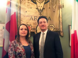 Arco di Palmira - SIndaco Gusmeroli e Assessore Autunno