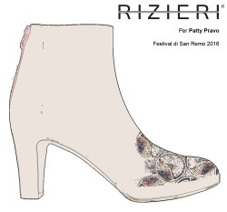 A Sanremo 2016 Patty Pravo indossa scarpe Rizieri