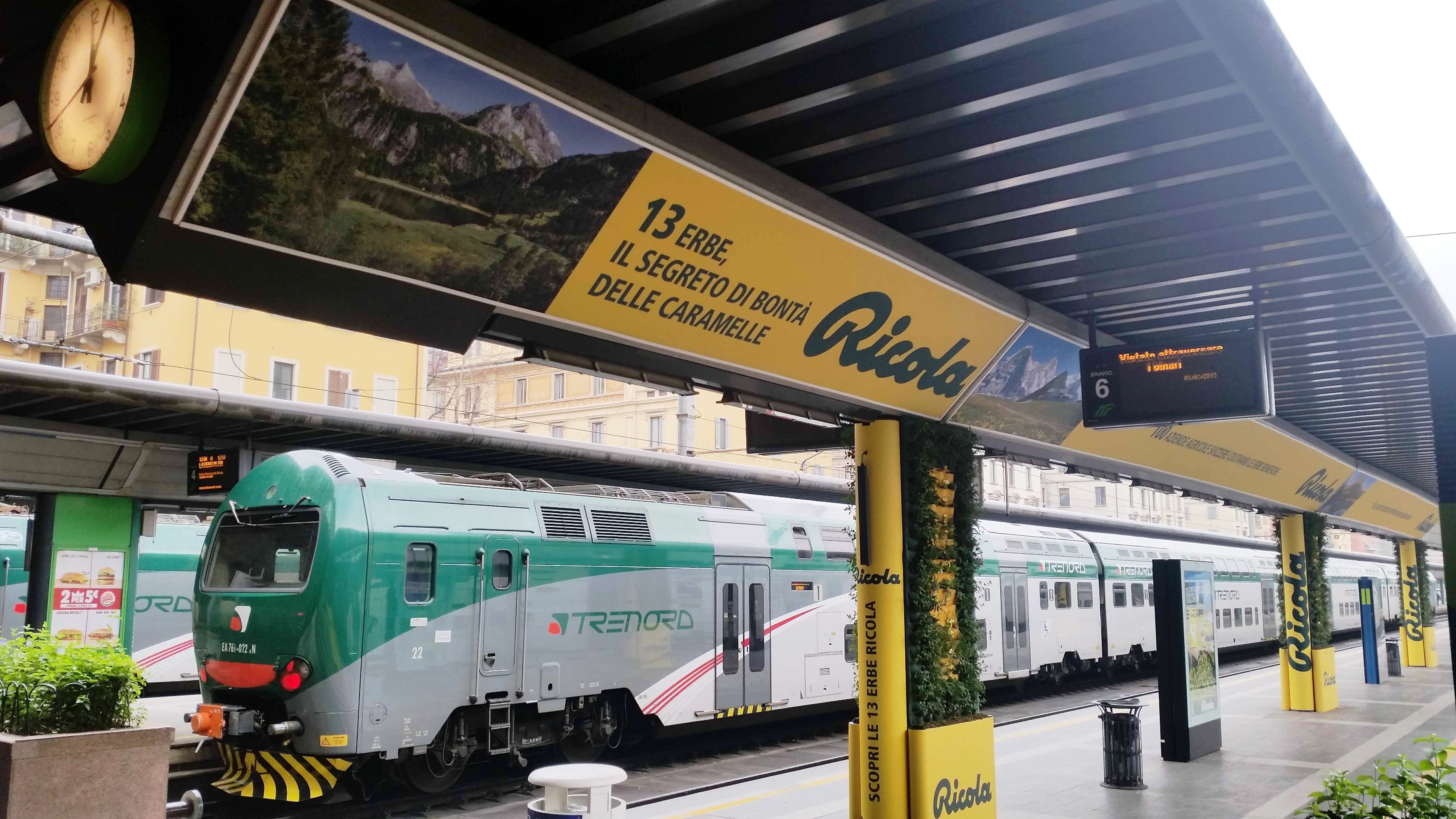 Eicola alla Stazione Cadorna di Milano