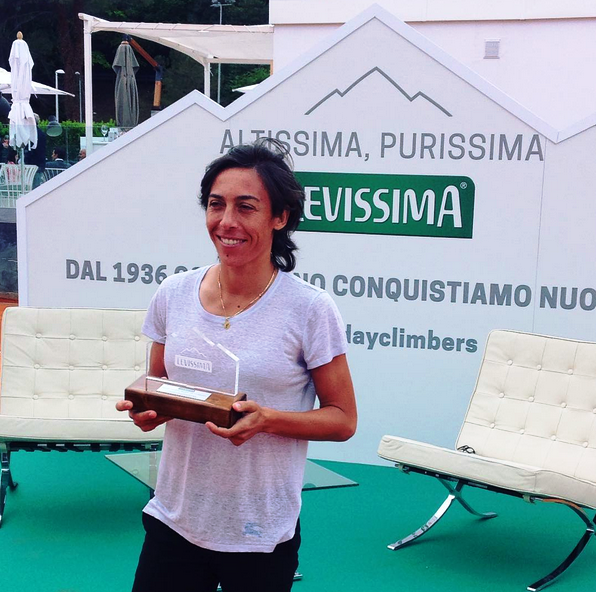 Francesca Schiavone premiata agli Internazionali di Tennis