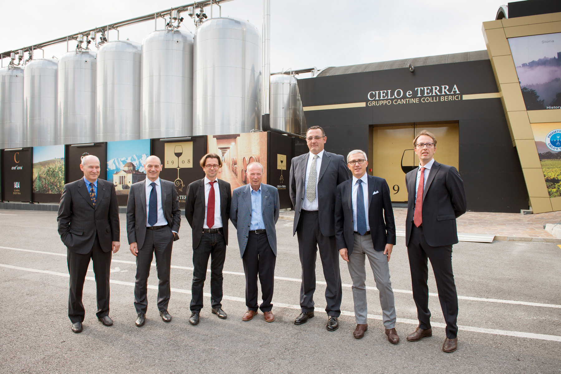 i dirigenti della cantina vicentina Cielo e Terra