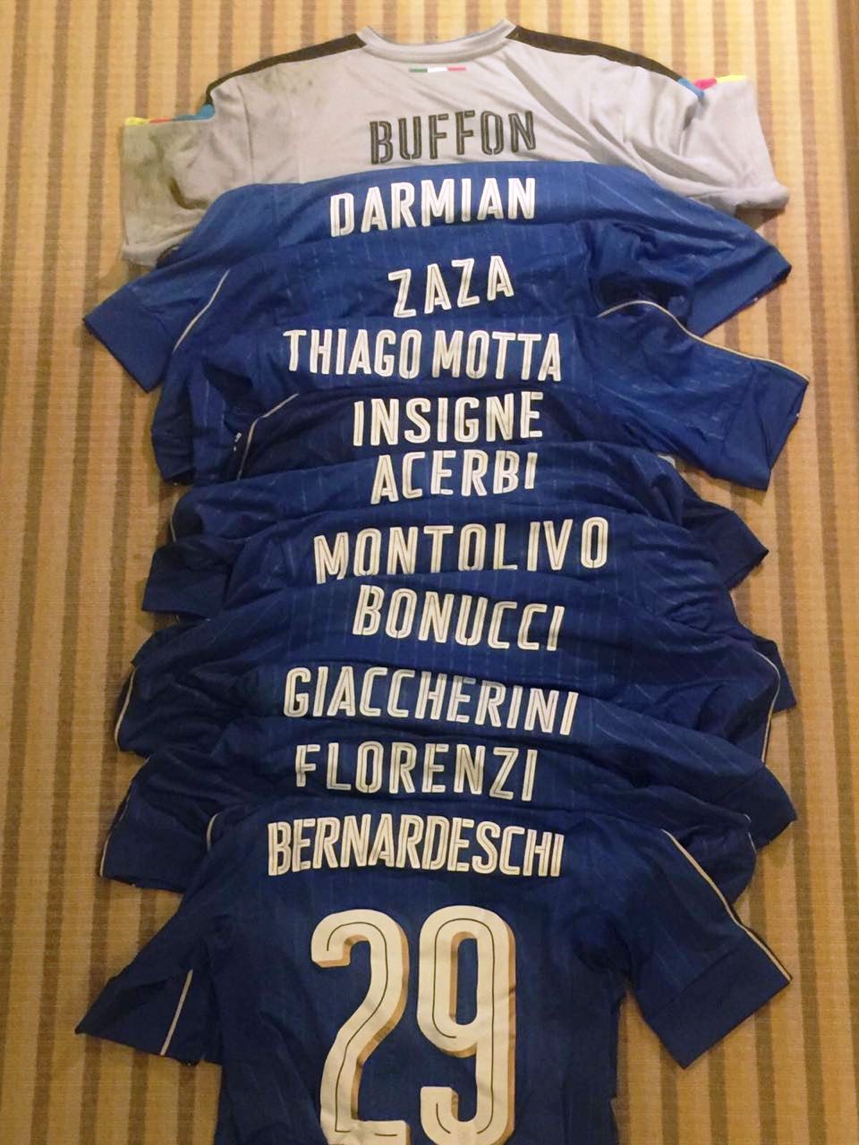 Maglie degli Azzurri