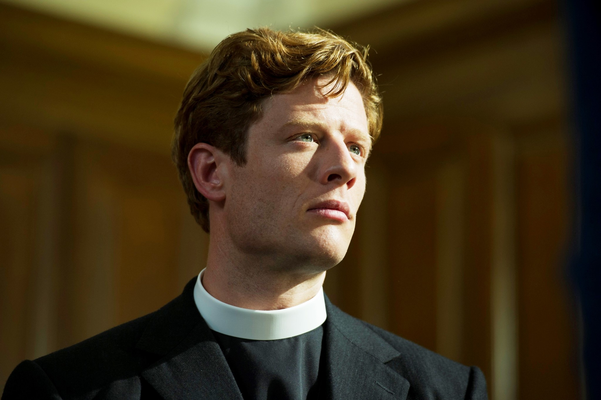 KUDOS FOR ITV GRANTCHESTER SERIES 2 EPISODE 3 Pictured: JAMES NORTON as Sidney Chambers. This image is the copyright of ITV and must only be used in relation to GRANTCHESTER