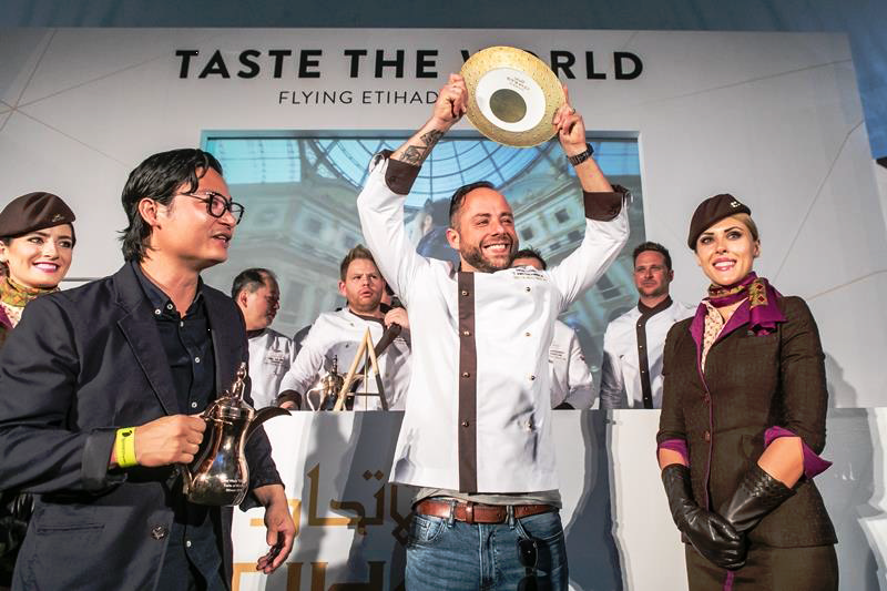 Lo chef André Gerrits vincitore di “Taste the World” con Etihad Airways al “Taste Of Abu Dhabi”