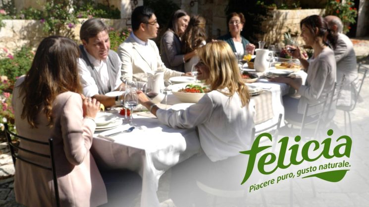 Campagna on air di Felicia con la ricetta della felicità