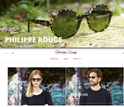 Nuovo sito per Philippe Rouge Eyewear