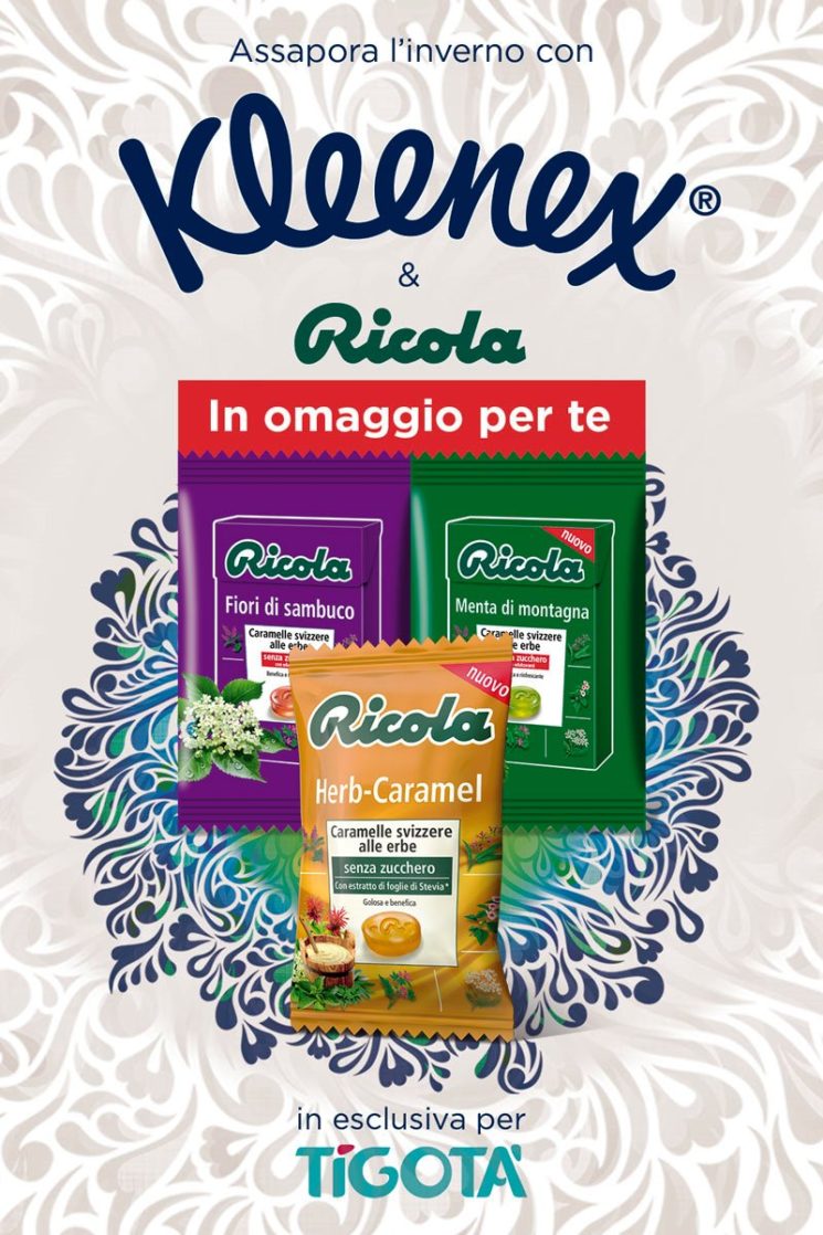 “Alleati contro il raffreddore” con Kleenex e Ricola