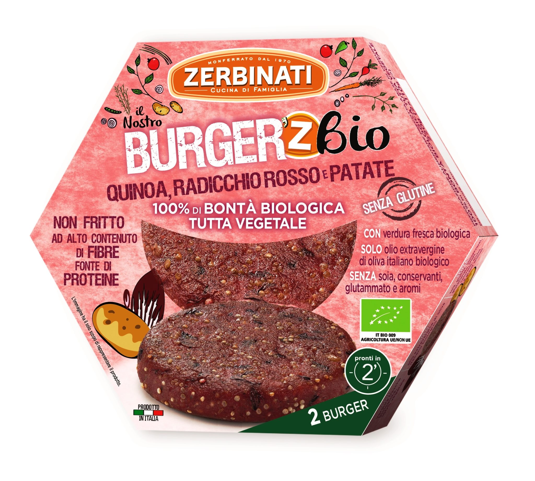 Burger'Z BIO Quinoa Radicchio Zerbinati
