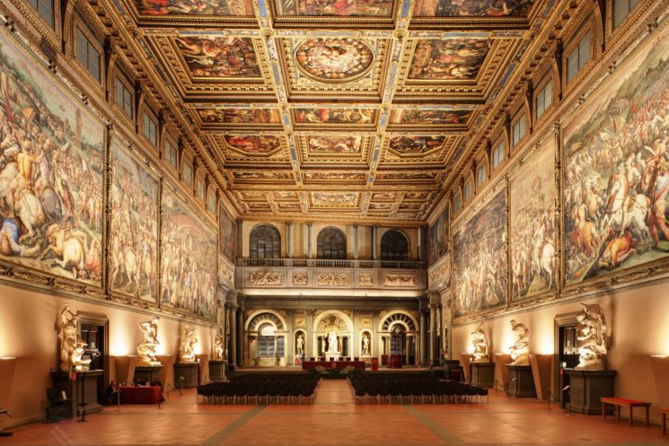 E’ firmata Targetti la nuova illuminazione del Salone dei Cinquecento a Palazzo Vecchio