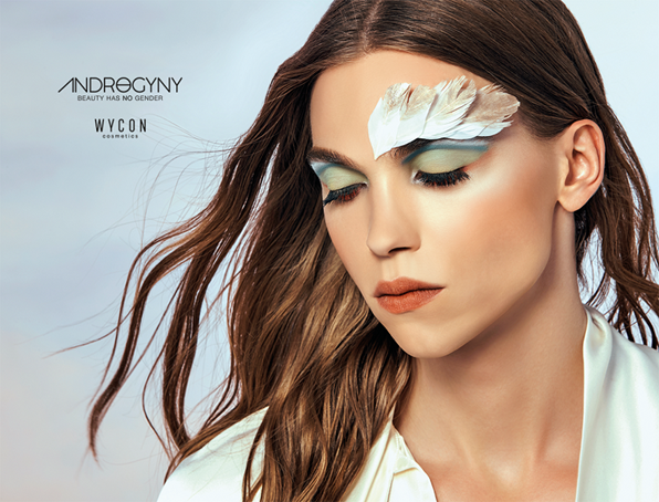 WYCON cosmetics: per la nuova collezione make up campagna ADV con un volto maschile