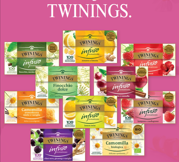 Twinings: il re del tè lancia una nuova gamma di infusi 100% naturali