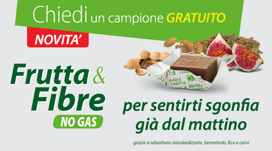 Frutta&Fibre No Gas: per un campione gratuito basta un click