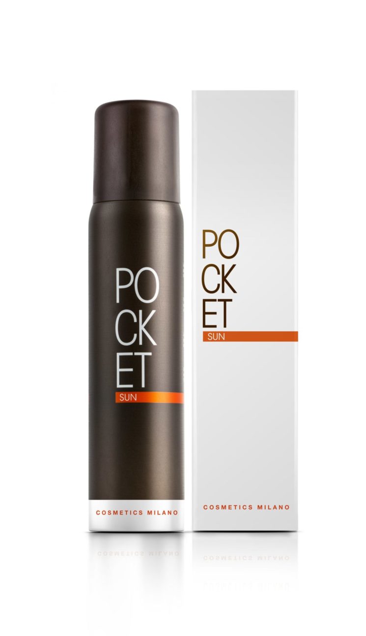 Colore dorato al viso con Pocket Sun