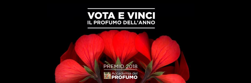 Premio 2018 Accademia del Profumo: concorso "Vota e vinci il profumo dell'anno"