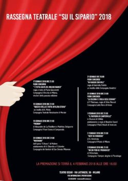 Teatro Oscar: “Su il sipario”, terza rassegna di teatro amatoriale a Milano