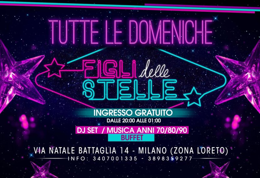 Figli delle Stelle domenica 8 e 22 aprile all’Arizona 2000