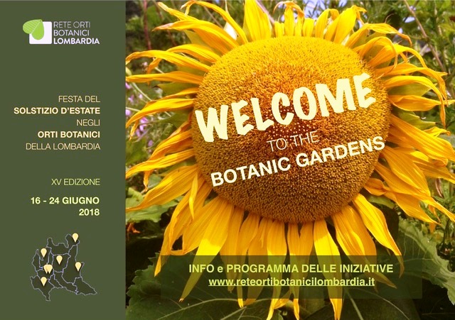 Solstizio d’estate negli Orti Botanici della Lombardia dal 16 al 24 giugno