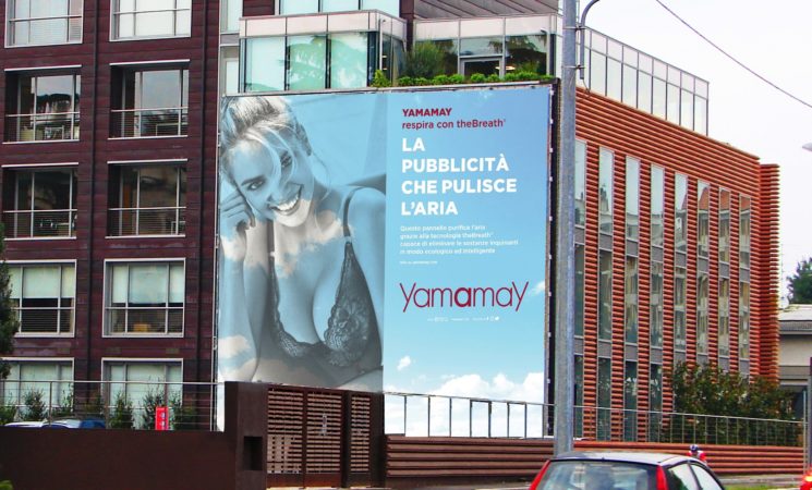 Yamamay: con theBreath® la pubblicità pulisce l’aria