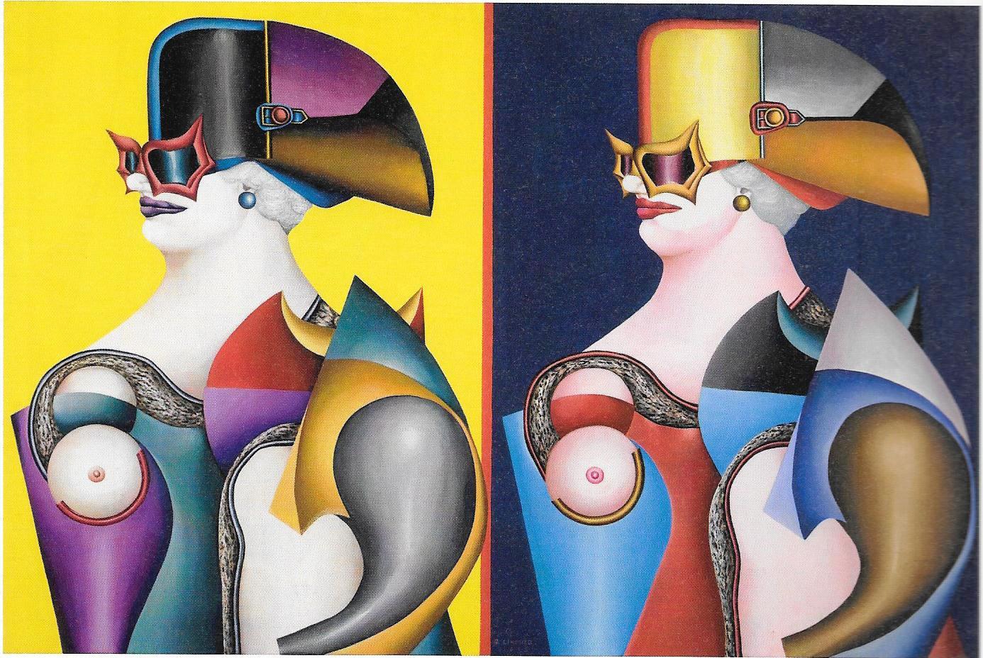 Richard Lindner double portrait 1965