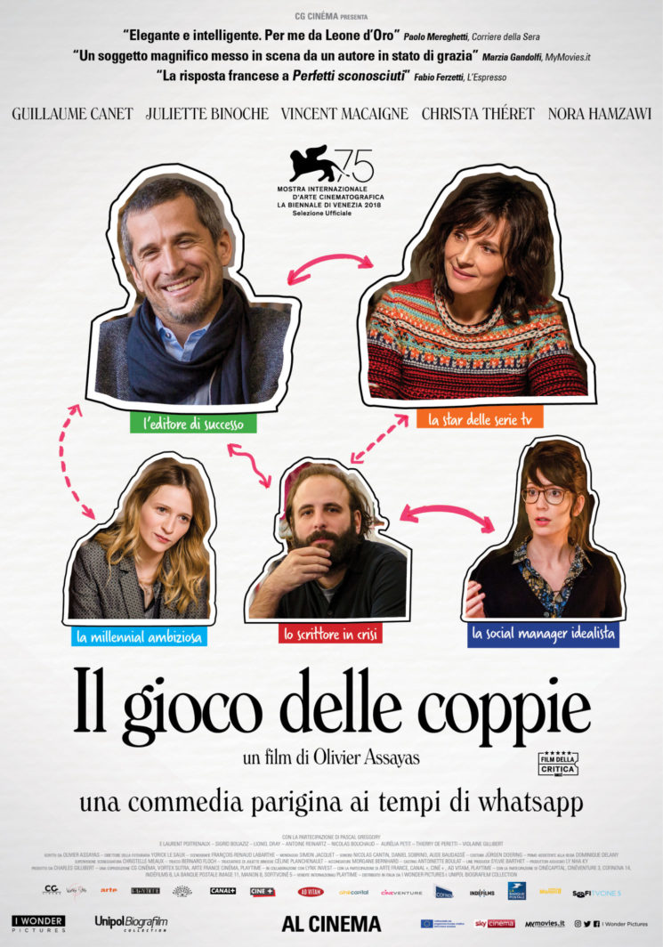 “Il gioco delle coppie”, una commedia parigina ai tempi di whatsapp