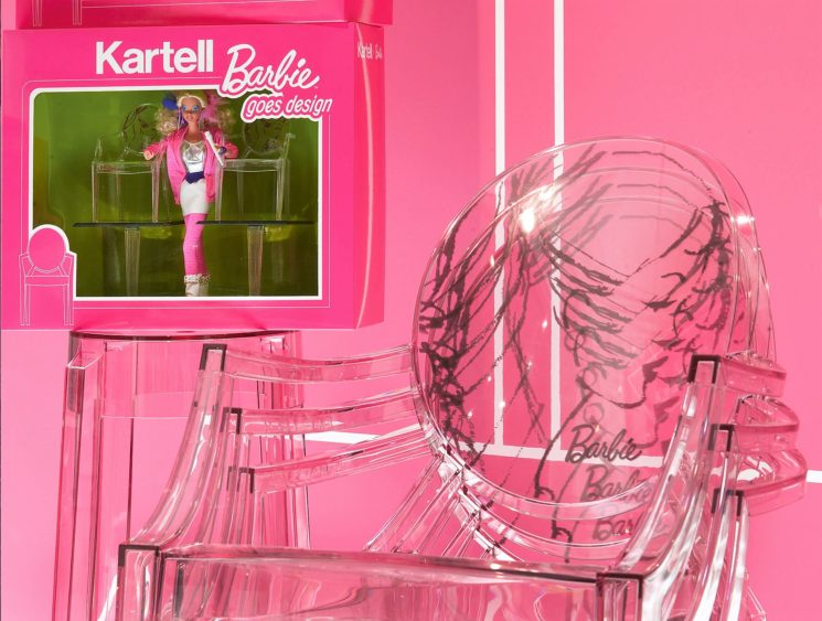 Barbie presente nella mostra celebrativa “The Art Side of Kartell” a Palazzo Reale Milano