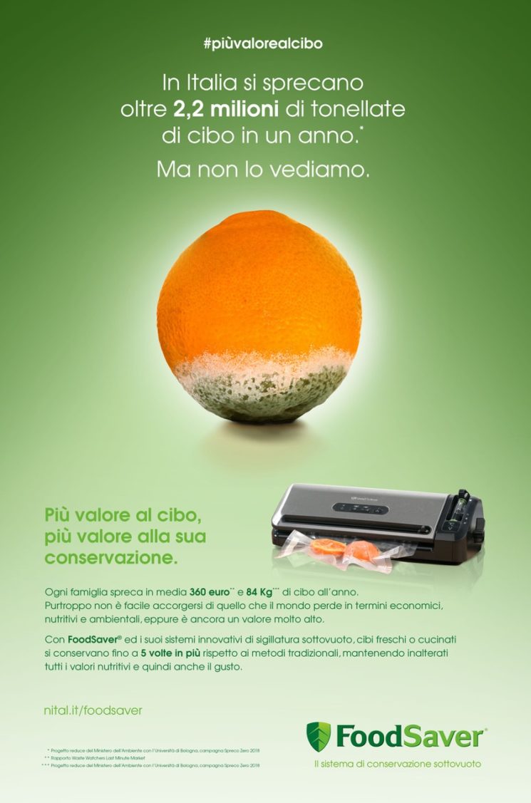 FoodSaver: Campagna #piùvalorealcibo