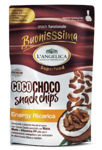 L'Istituto Erboristico L'Angelica COCO CHOCO snack chips Energy Ricarica.