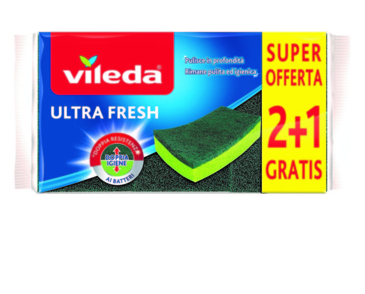 Vileda: Ultra Fresh 2+1 con doppio trattamento antibatterico