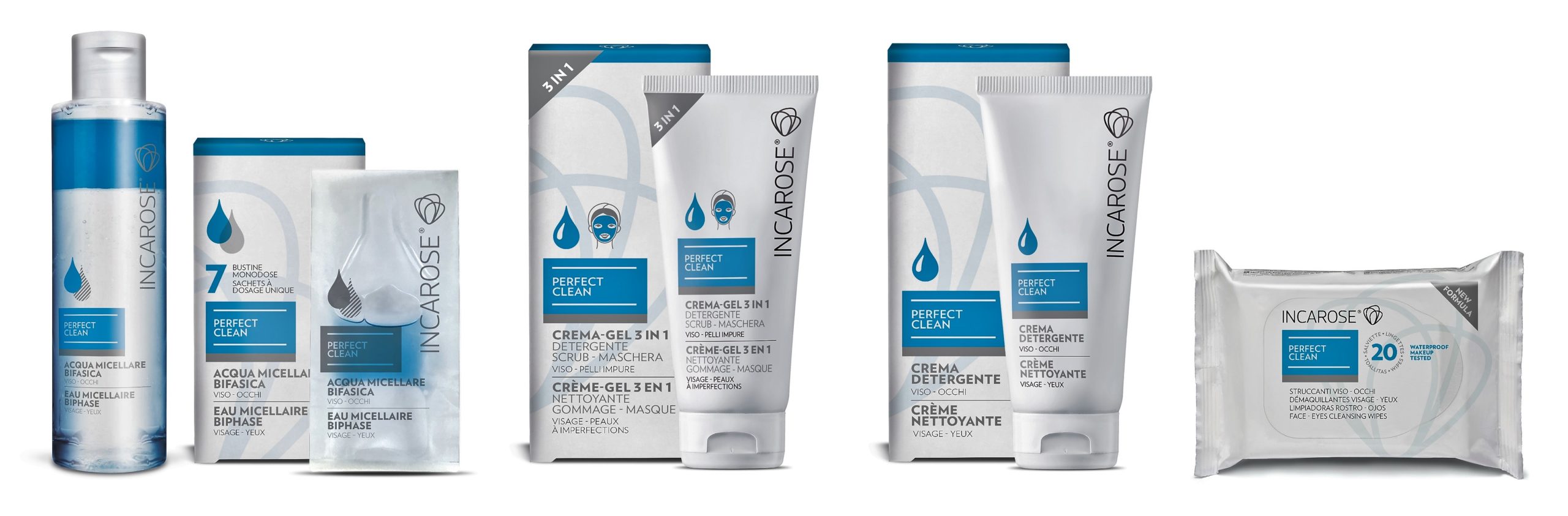 Incarose: nuova linea detersione Perfect Clean