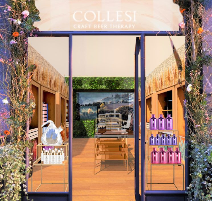 Collesi temporary shop presenta a Milano la linea skincare alla birra artigianale