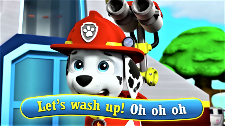 I Paw Patrol al fianco dei bambini con “Let’s wash up!”