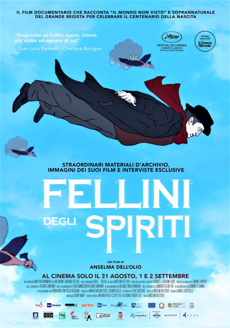 “Fellini degli Spiriti” di Anselma Dell’Olio in anteprima al Festival il Cinema Ritrovato