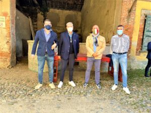 Andrea e Mario Vigo Paolo Bianchi sindaco di Robbiano di Mediglia Alberto Vigo