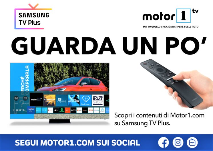 Nasce Motor1TV, ora disponibile su Samsung TV Plus