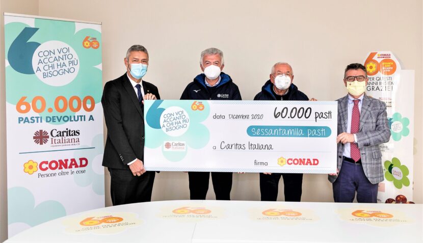 Conad Nord Ovest dona 60 mila pasti alla Caritas