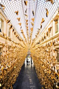 Bruxelles illuminata da 50.000 colombe per un Natale solidale