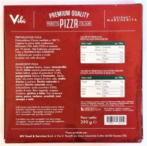 Premium Quality Pizza Margherita Gourmet di Vibi