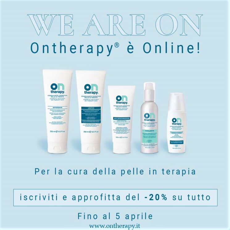 OnTherapy® per la cura della pelle in terapia: nuovo shop online