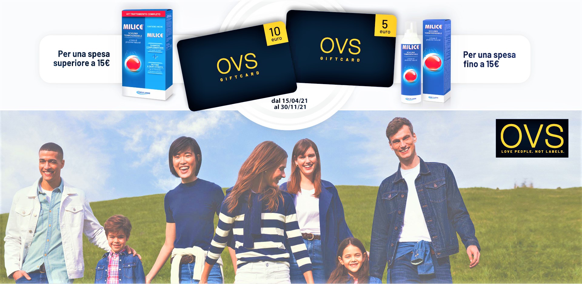 Milice: per premiare i suoi consumatori una giftcard digitale OVS