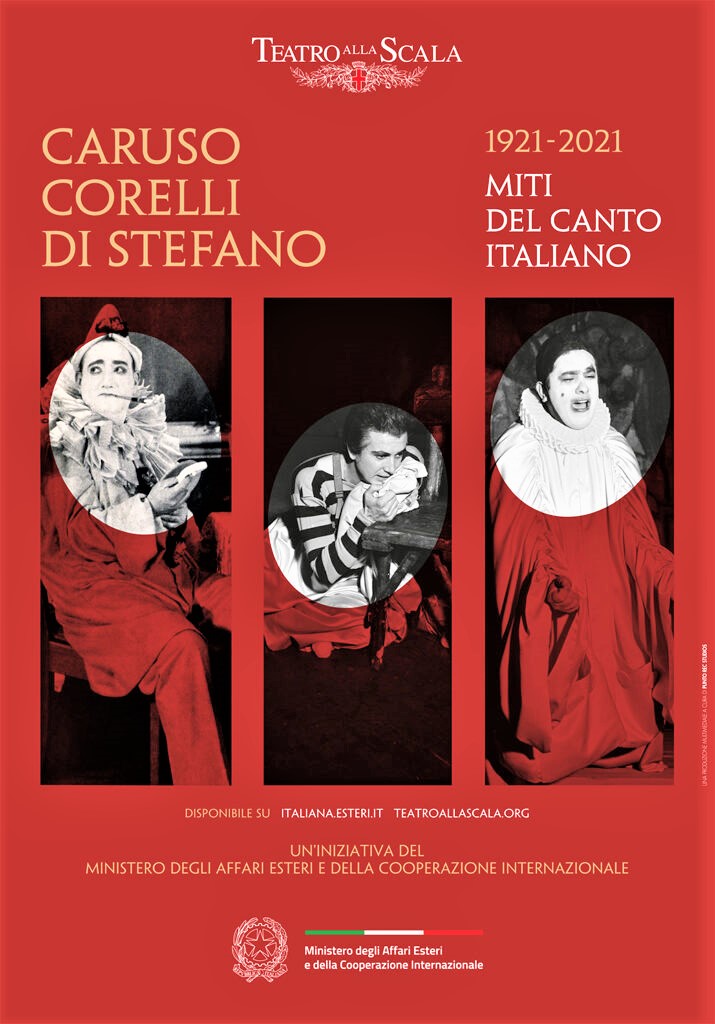 “Caruso, Corelli, Di Stefano – Miti del canto italiano” online dal 2 agosto 2021