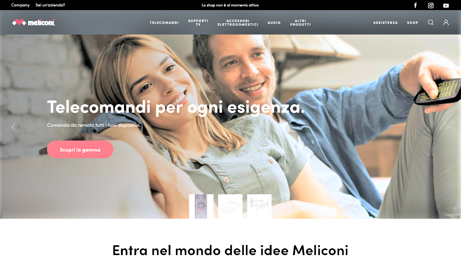 È online il sito Meliconi rinnovato