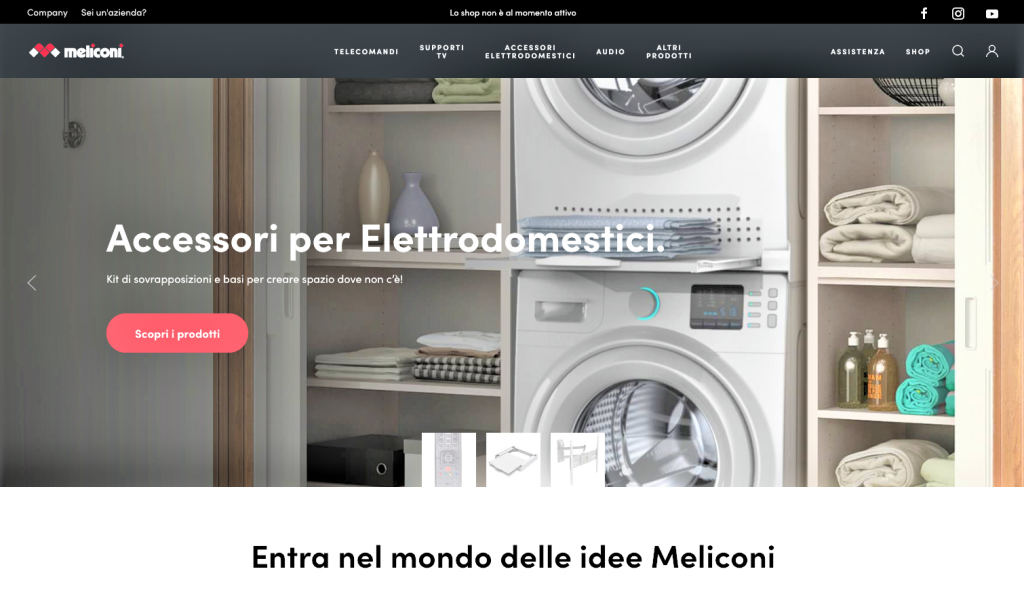 E' online il sito Meliconi rinnovato