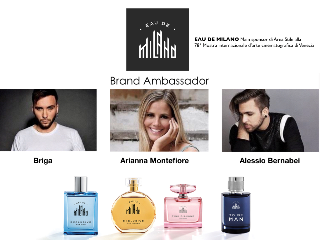 Eau de Milano Exclusive for Man al 78° Festival di Venezia