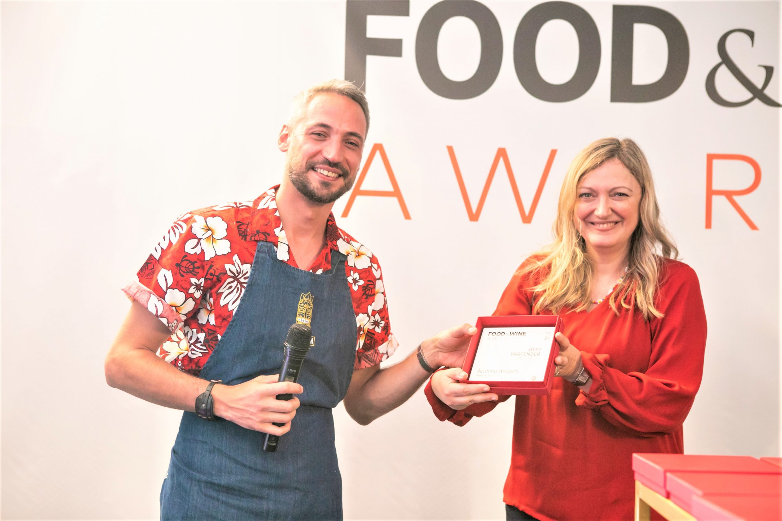 Andrea Arcaini Best Bartender under 35ai Food&Wine Italia Awards 2021