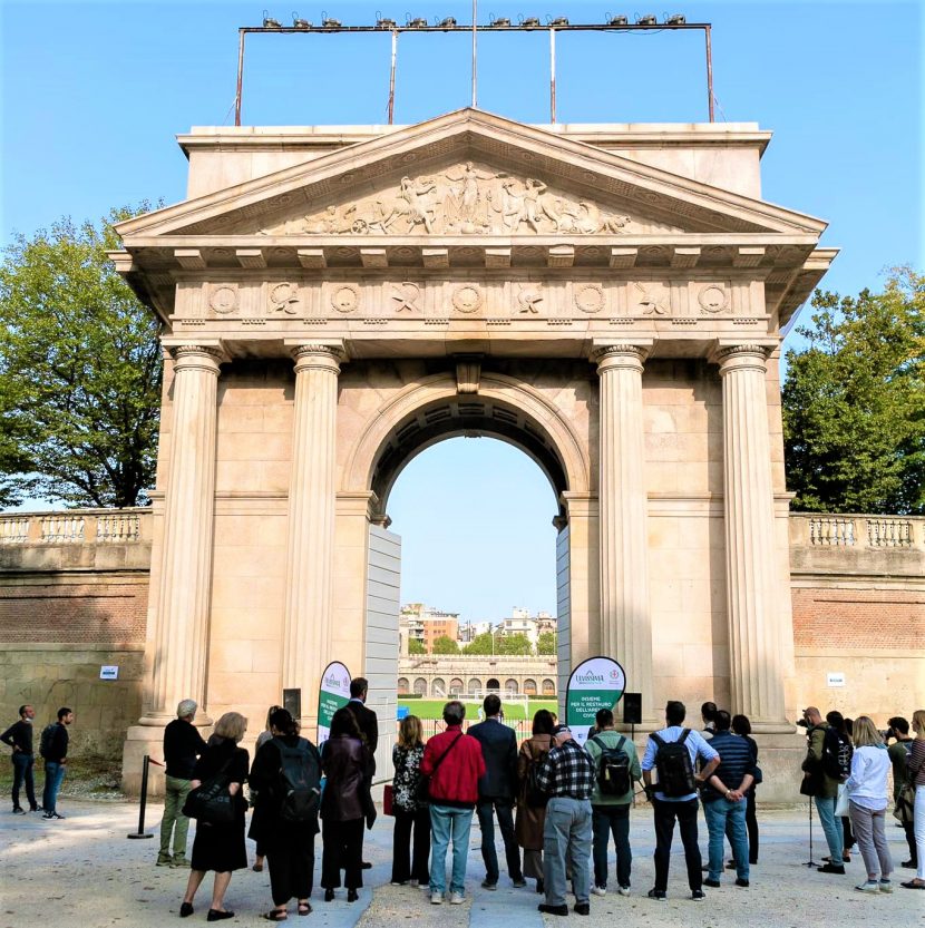 Ristrutturata con il sostegno di Levissima la Porta Trionfale dell’Arena Civica di Milano. Inaugurata oggi