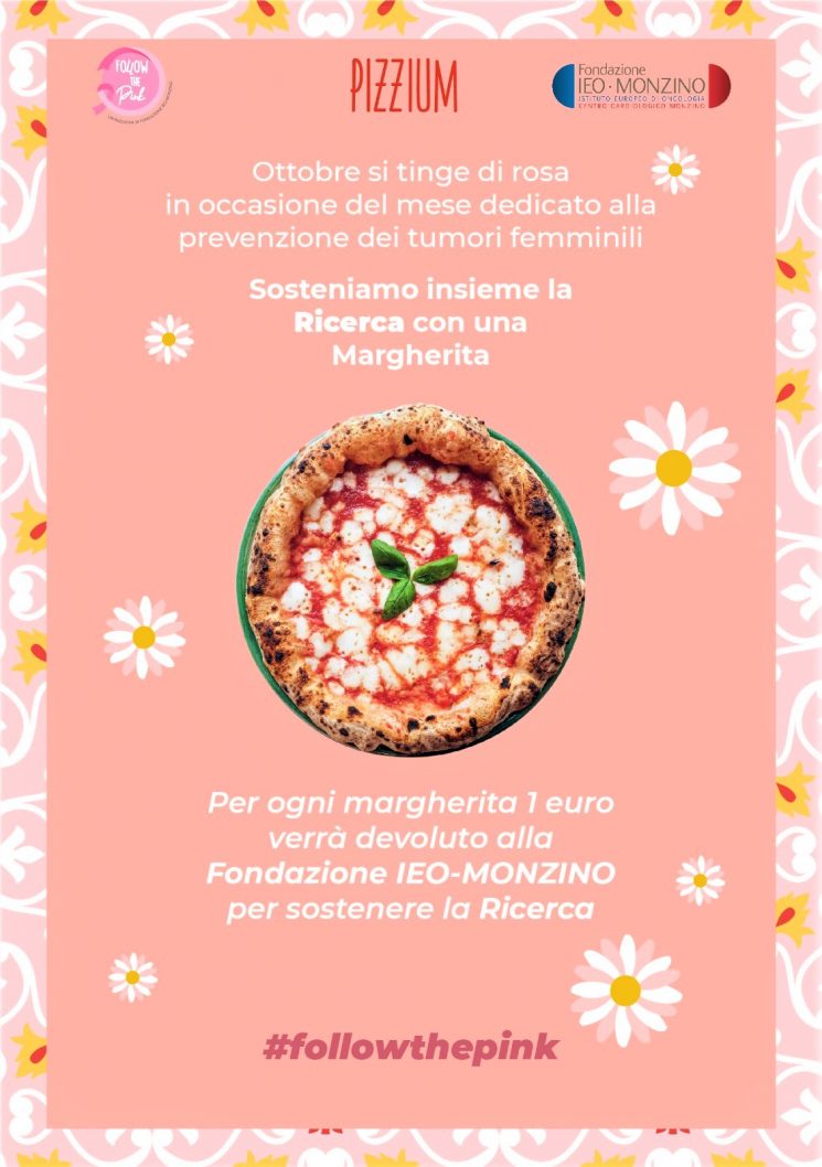 PIZZIUM partecipa a Follow The Pink a sostegno del Women’s Cancer Center dello IEO