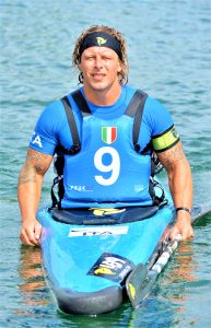 Luca Bellini, capitano della squadra nazionale e campione mondiale di Canoa Polo.