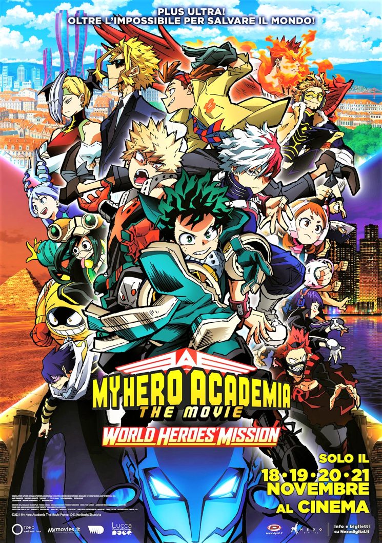 Gli Anime tornano al cinema con My Hero Academia. The Movie – World Heroes’ Mission