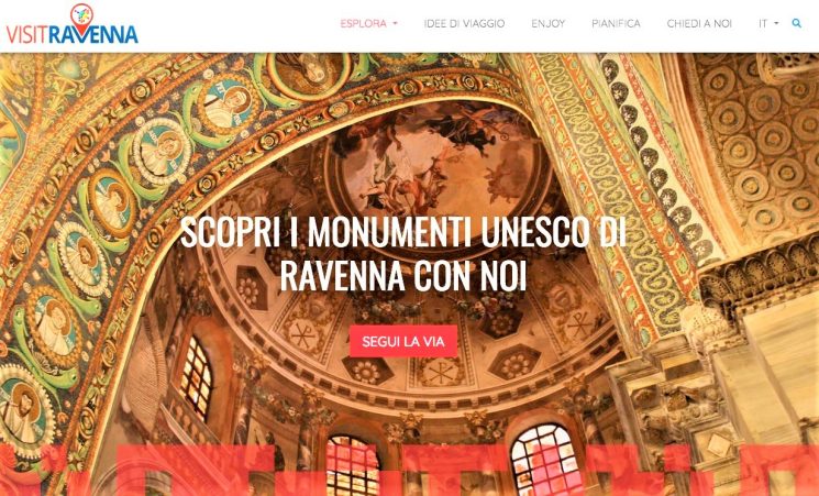 Ravenna Incoming: on line il sito “B2C” visitravenna.com dedicato all’utente finale