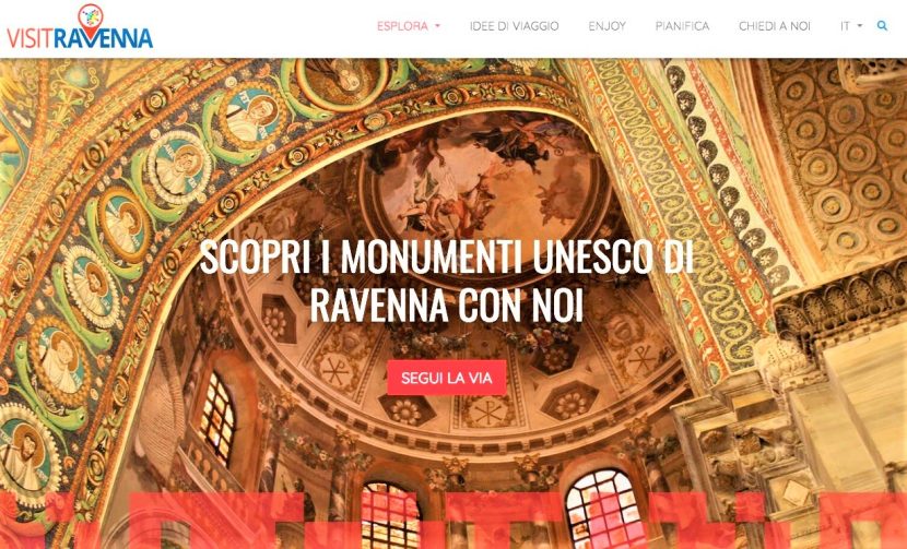 Ravenna Incoming: on line il sito “B2C” visitravenna.com dedicato all’utente finale